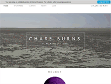 Tablet Screenshot of chaseburns.com